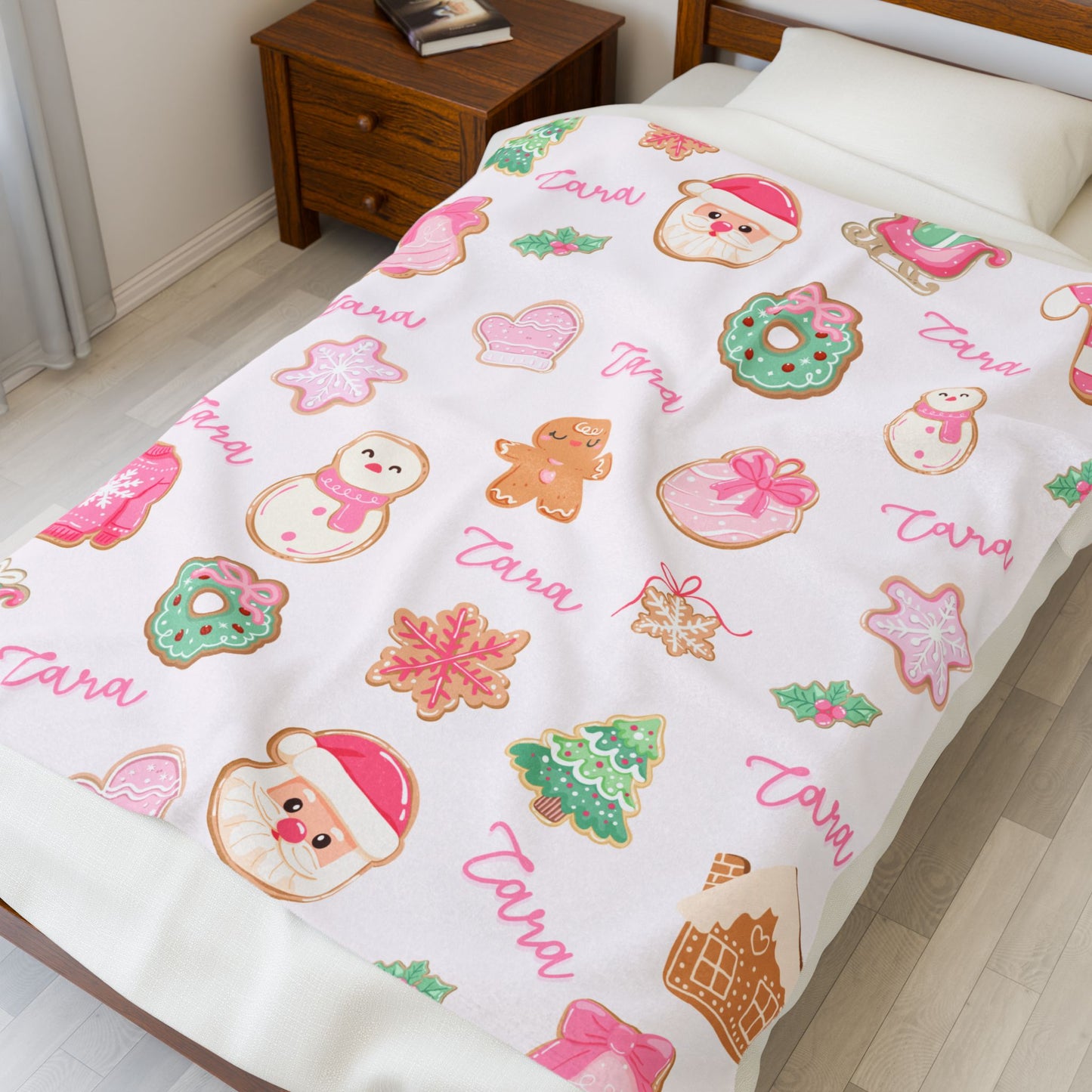 Custom Name Christmas Blanket -M.Amaya