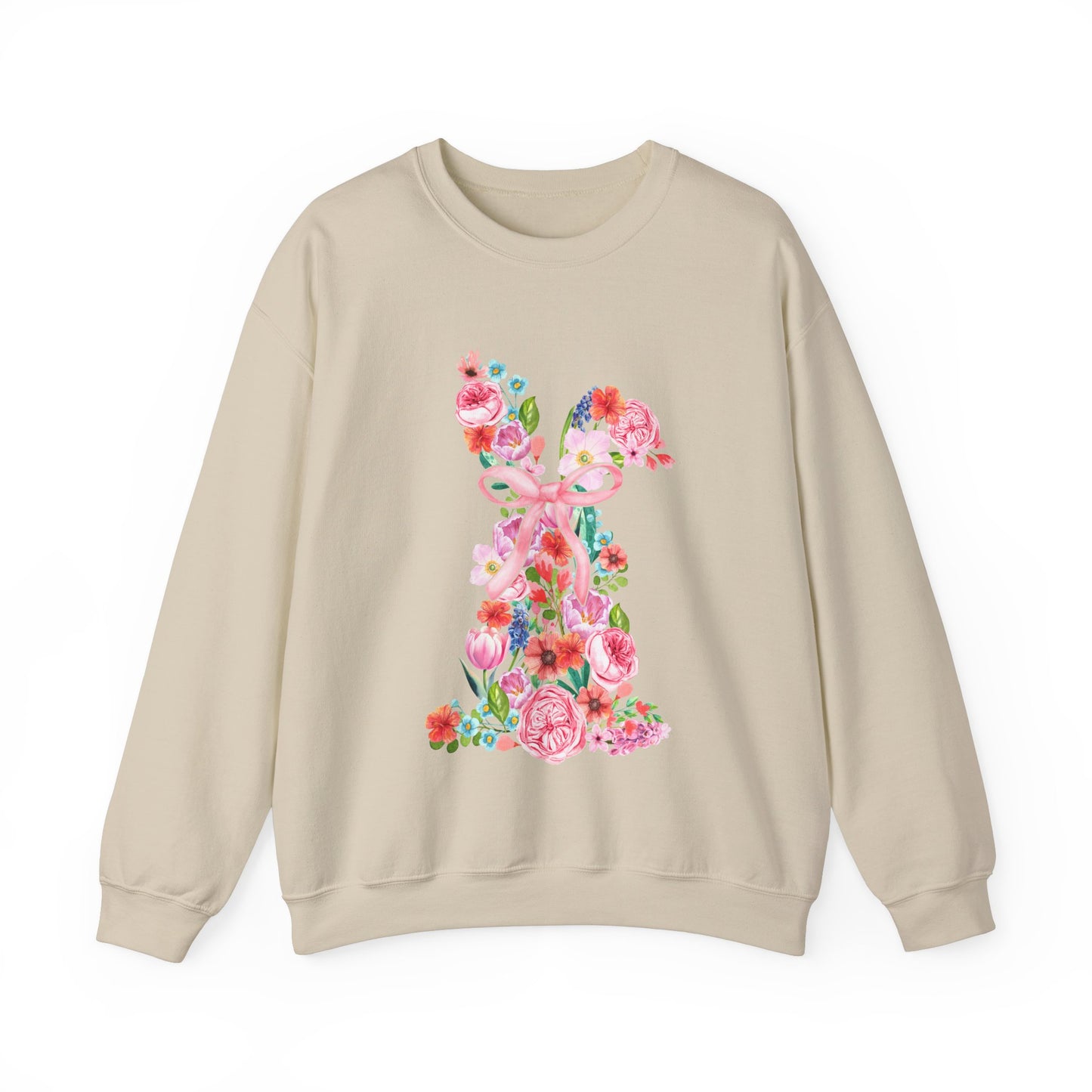 Floral Spring Bunny Crewneck