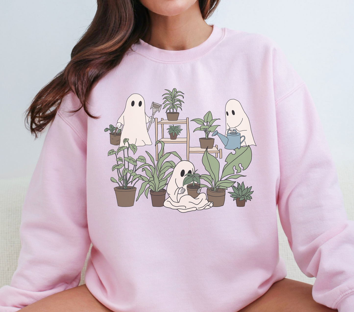 Plant Lover Ghosts Crewneck