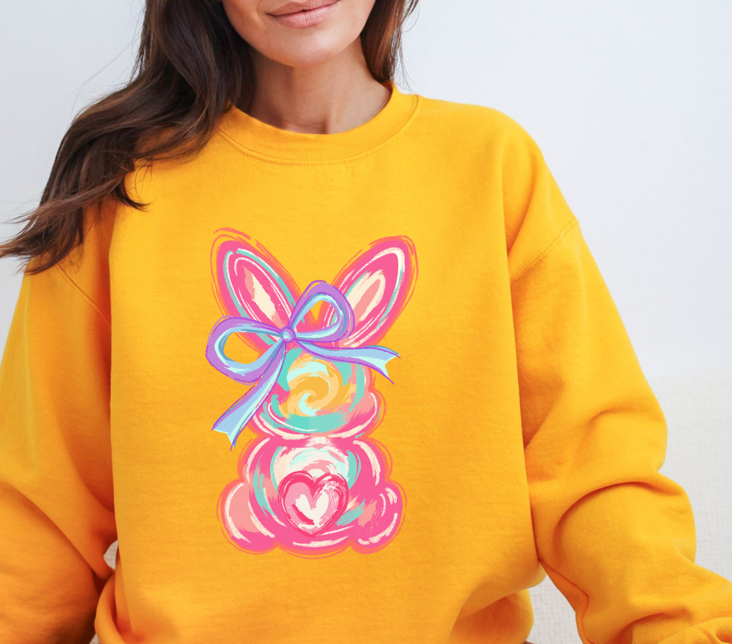 Easter Bunny Water Color Sweatshirt