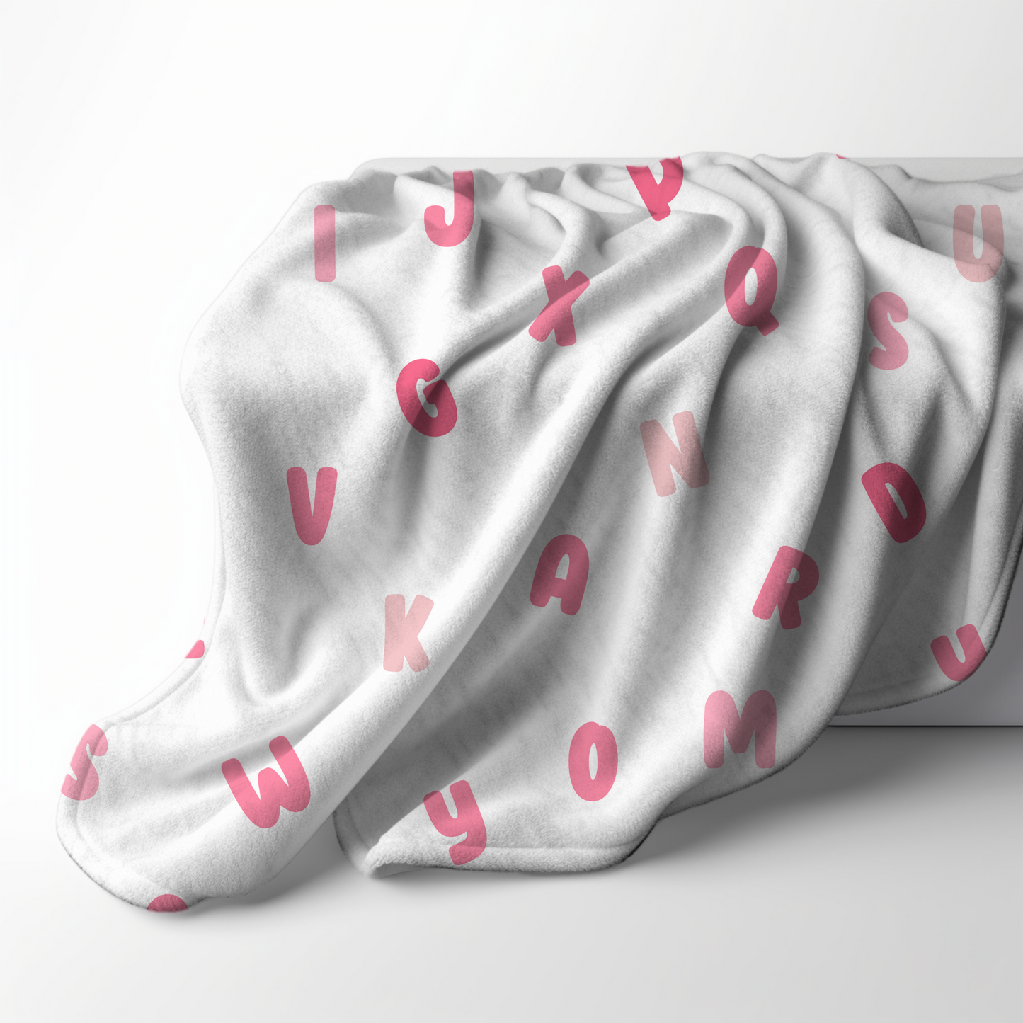 Alphabet Blanket - Pink
