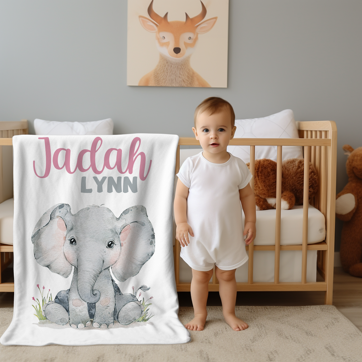 Custom Name Baby Blanket - My Sweet Jadah