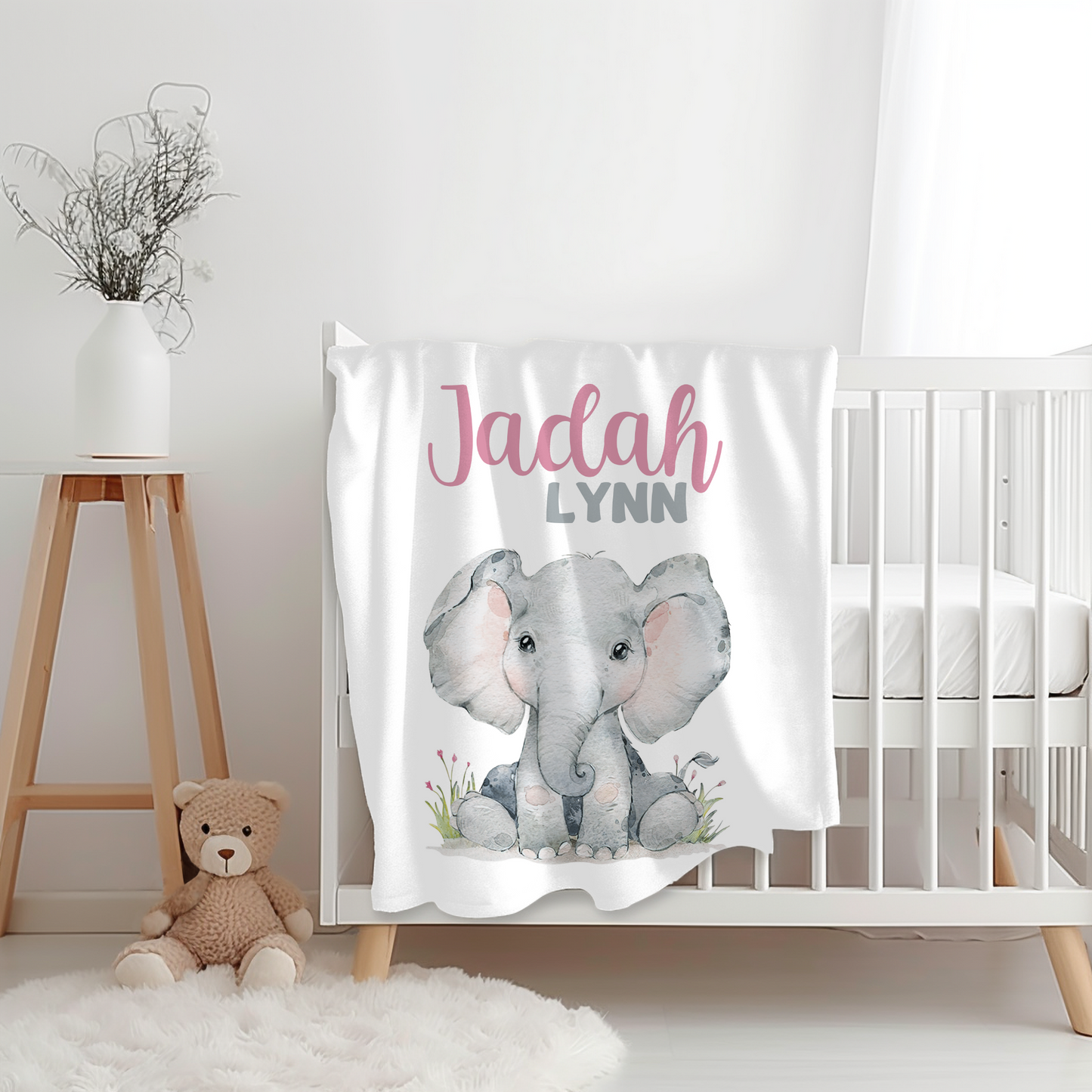 Custom Name Baby Blanket - My Sweet Jadah