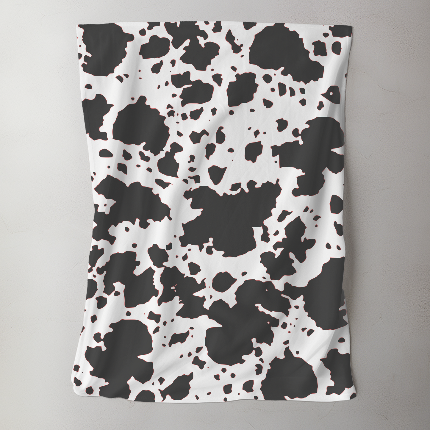 Cow Print Plush Blanket