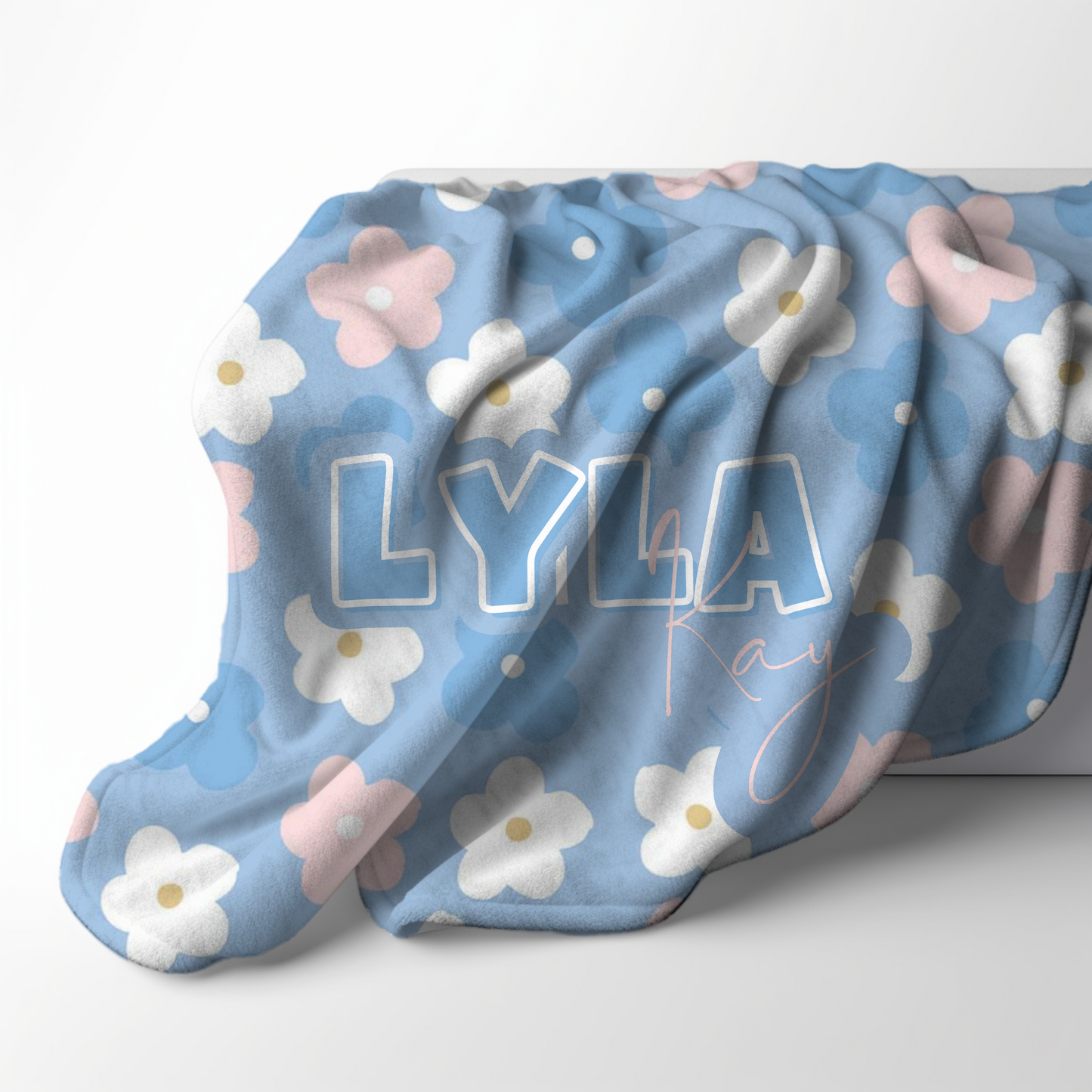 Custom Name Blanket - Summer Daisy