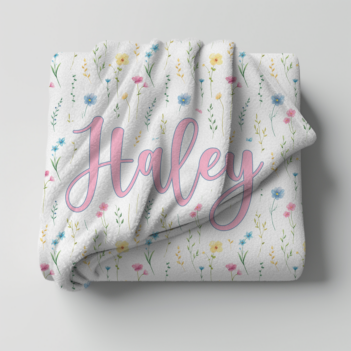 Custom Name Blanket - Summer Wild Flower