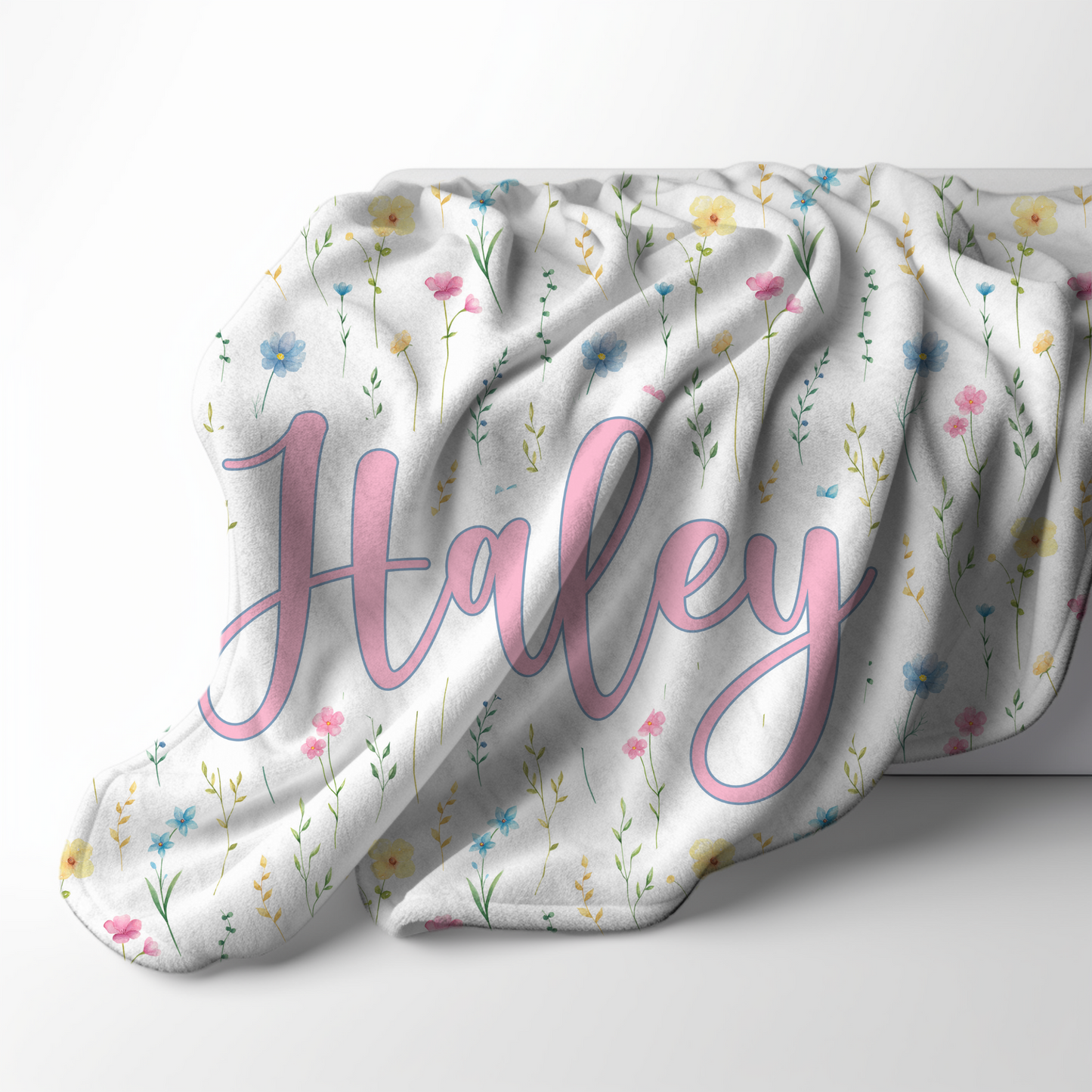 Custom Name Blanket - Summer Wild Flower