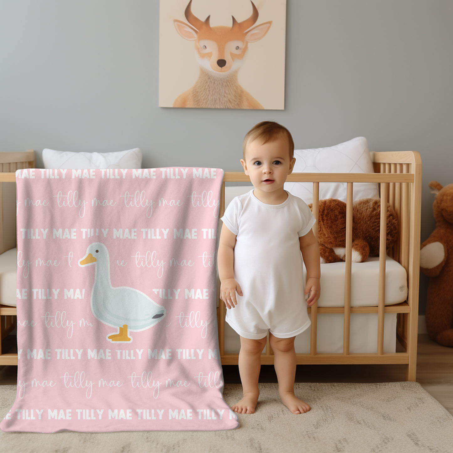 Custom Name Blanket - Goose