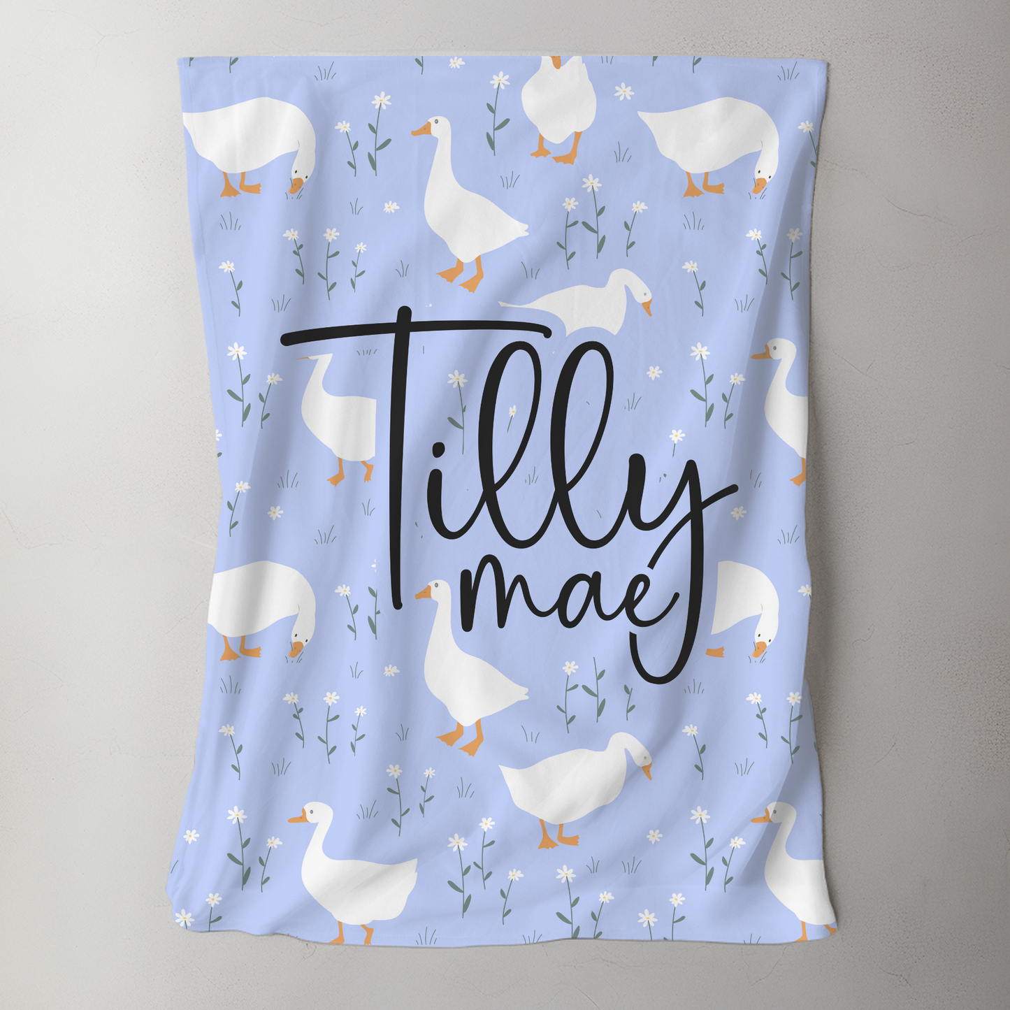 Custom Name Blanket - Tilly Goose