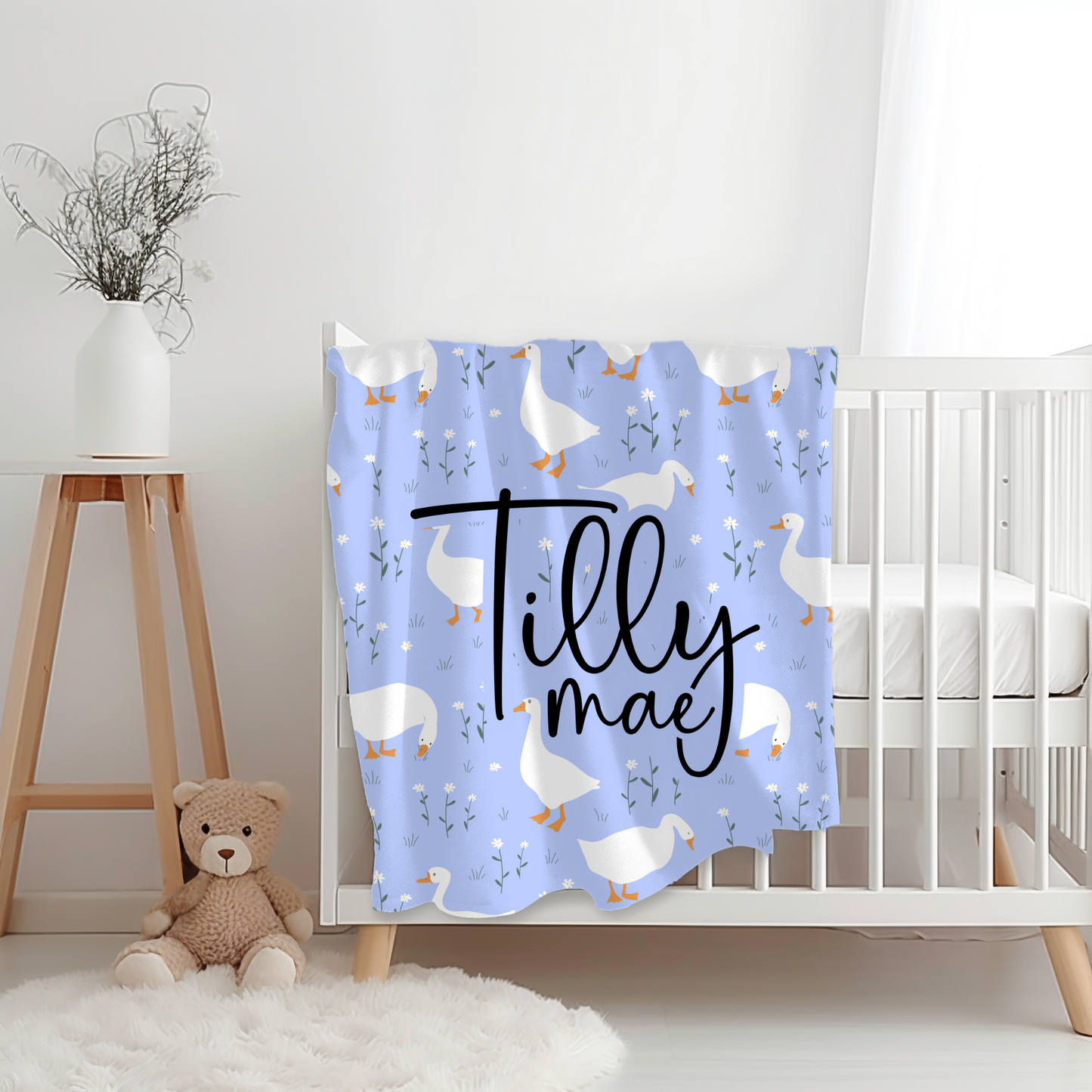 Custom Name Blanket - Tilly Goose