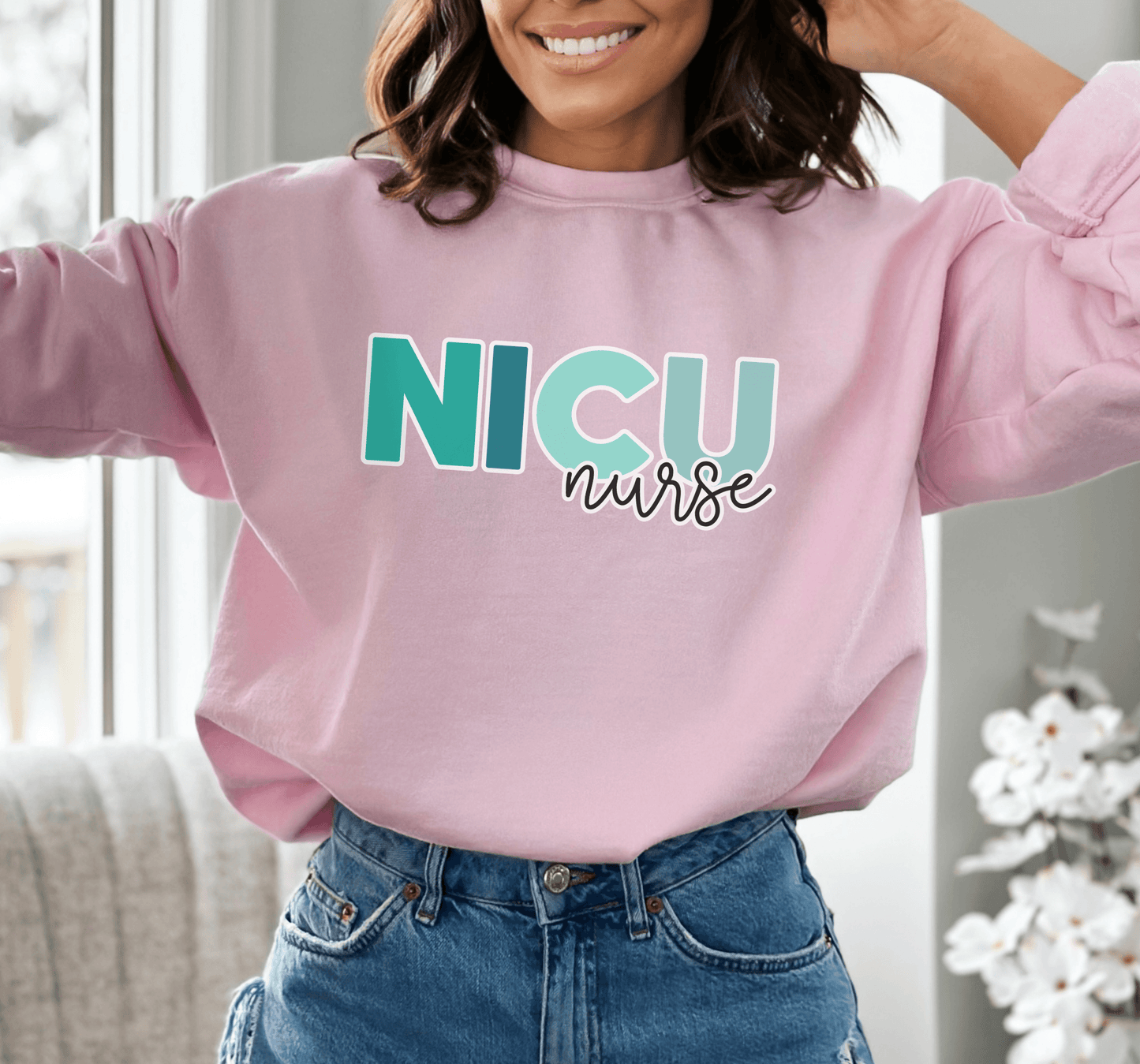 NICU Nurse Crewneck Sweatshirt - BentleyBlueCo