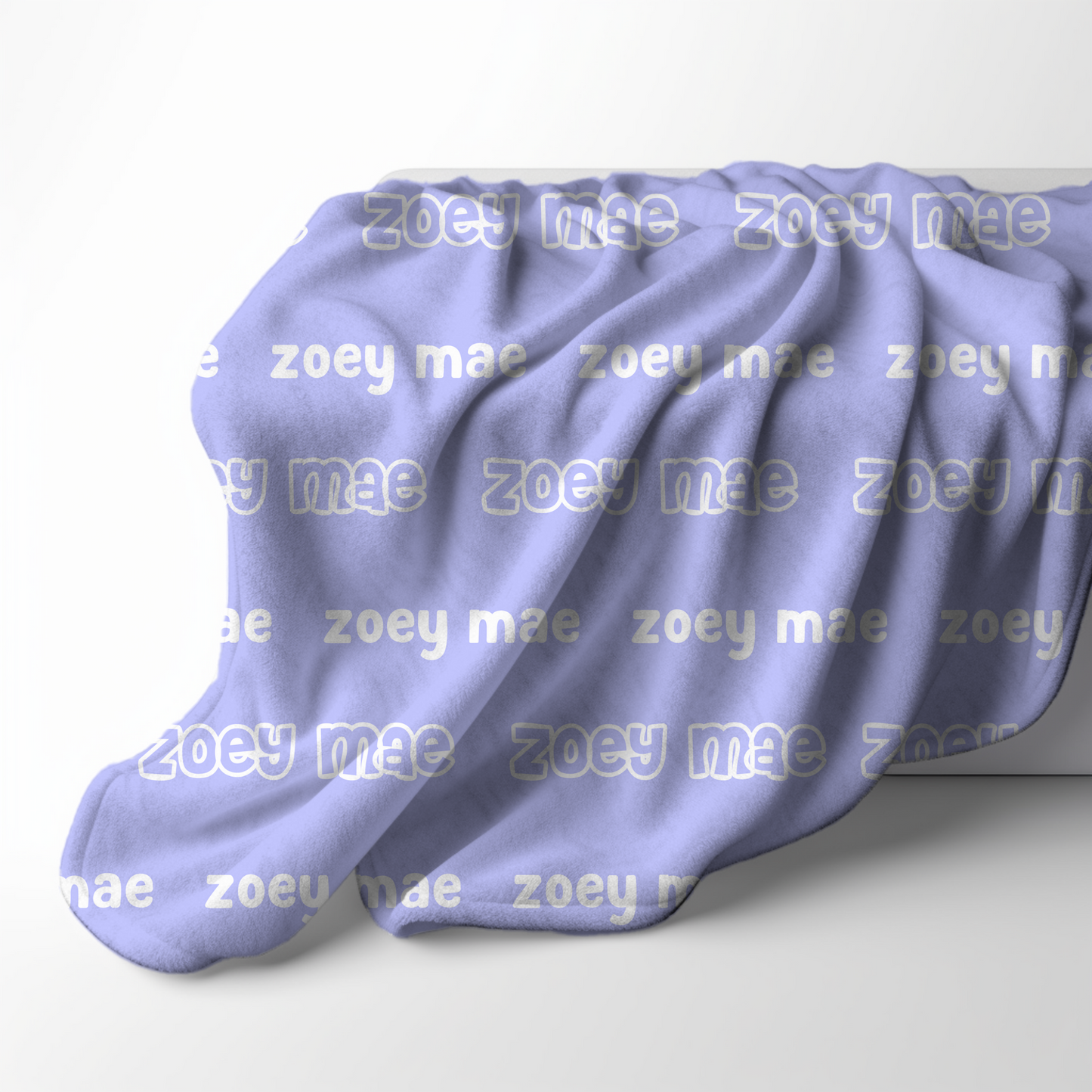 Custom Name Blanket - Purple Preppy