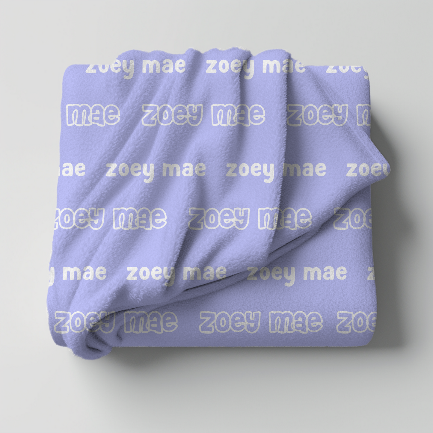 Custom Name Blanket - Purple Preppy