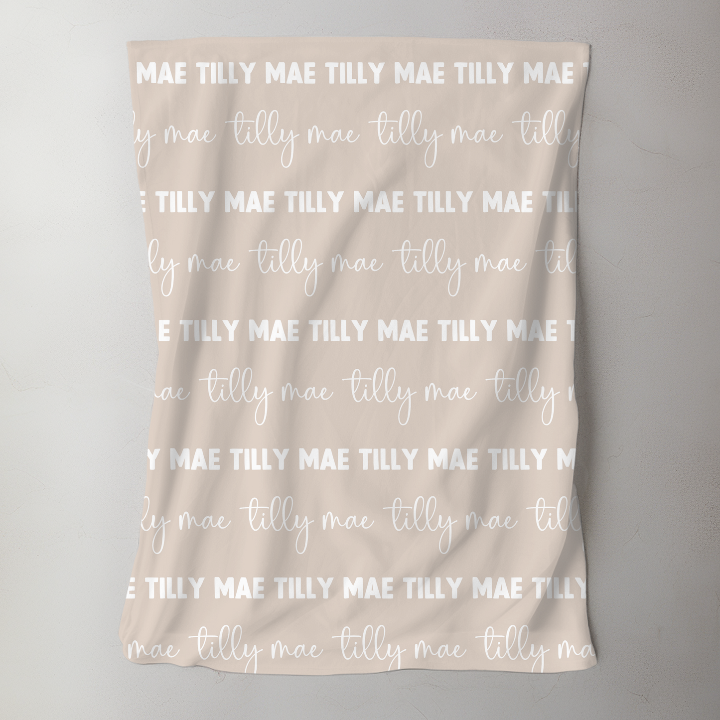 Custom Name Blanket - Stone
