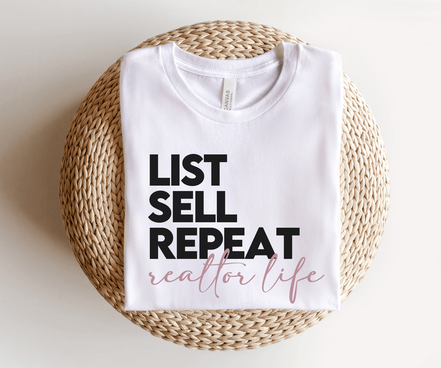 List Sell Repeat Realtor Shirt - BentleyBlueCo