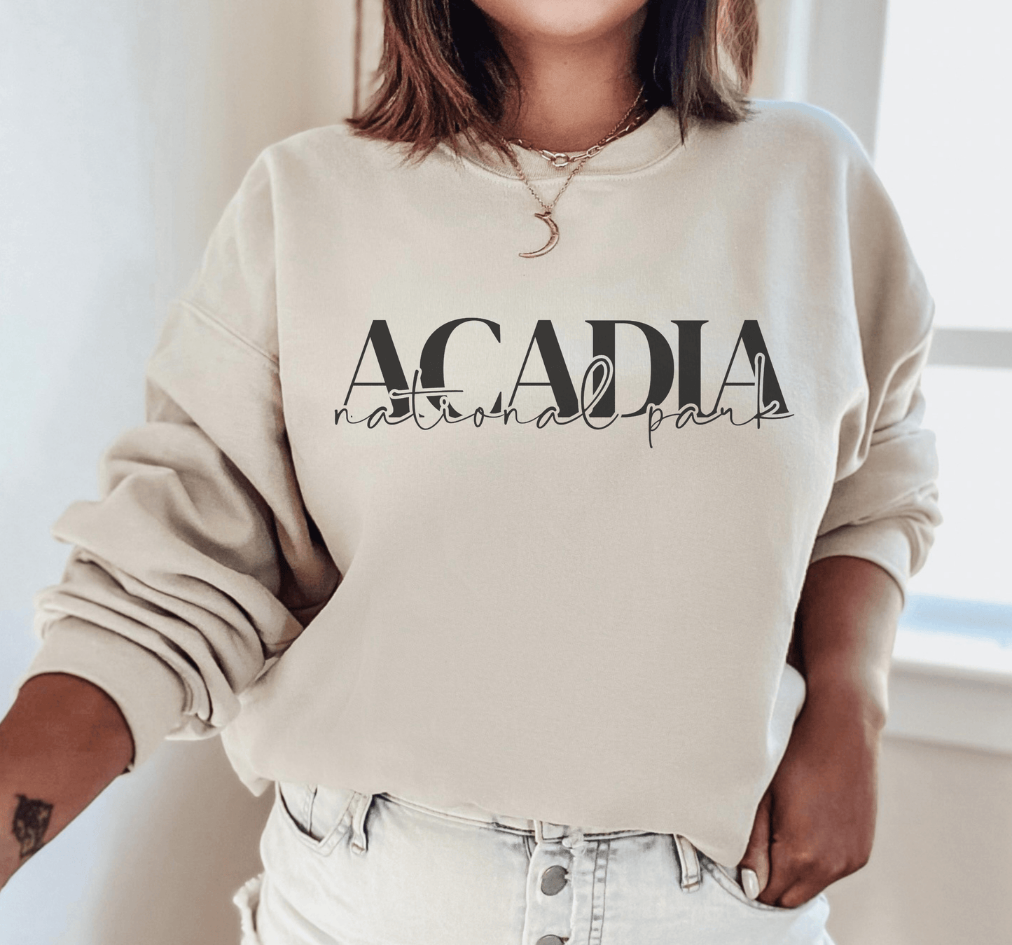 Acadia Park Crewneck - BentleyBlueCo