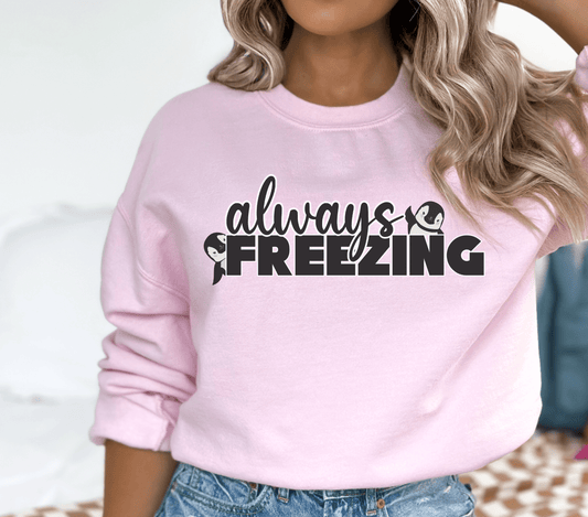 Always Freezing Penguin Crewneck - BentleyBlueCo