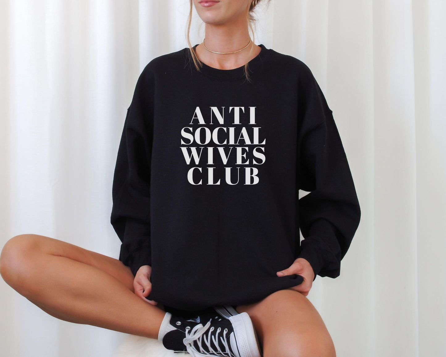 Anti Social Wives Club Crewneck - BentleyBlueCo