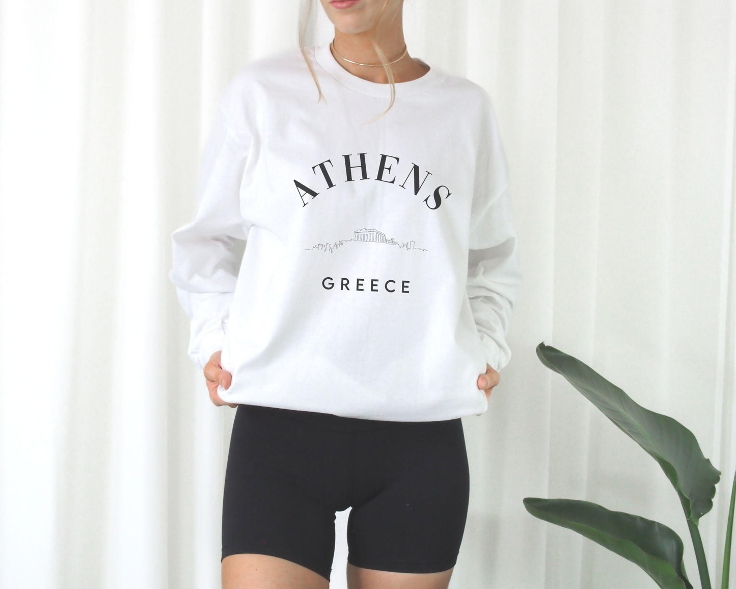 Athens Greece Sweatshirt - BentleyBlueCo