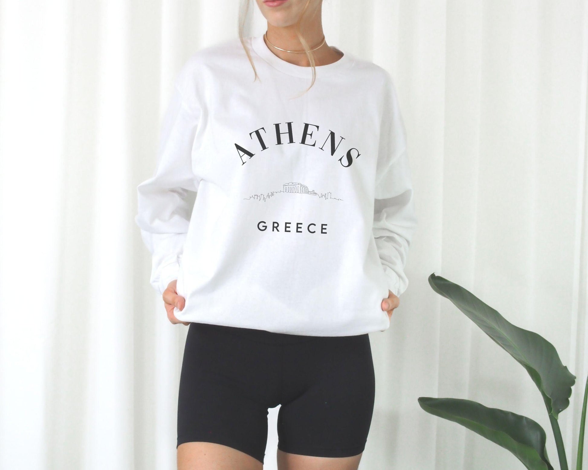 Athens Greece Sweatshirt - BentleyBlueCo