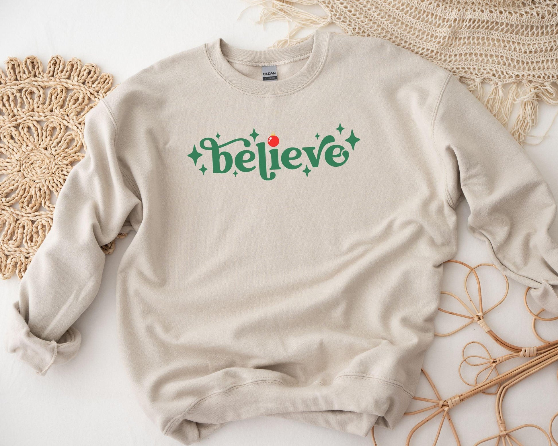 Believe Christmas Crewneck - BentleyBlueCo