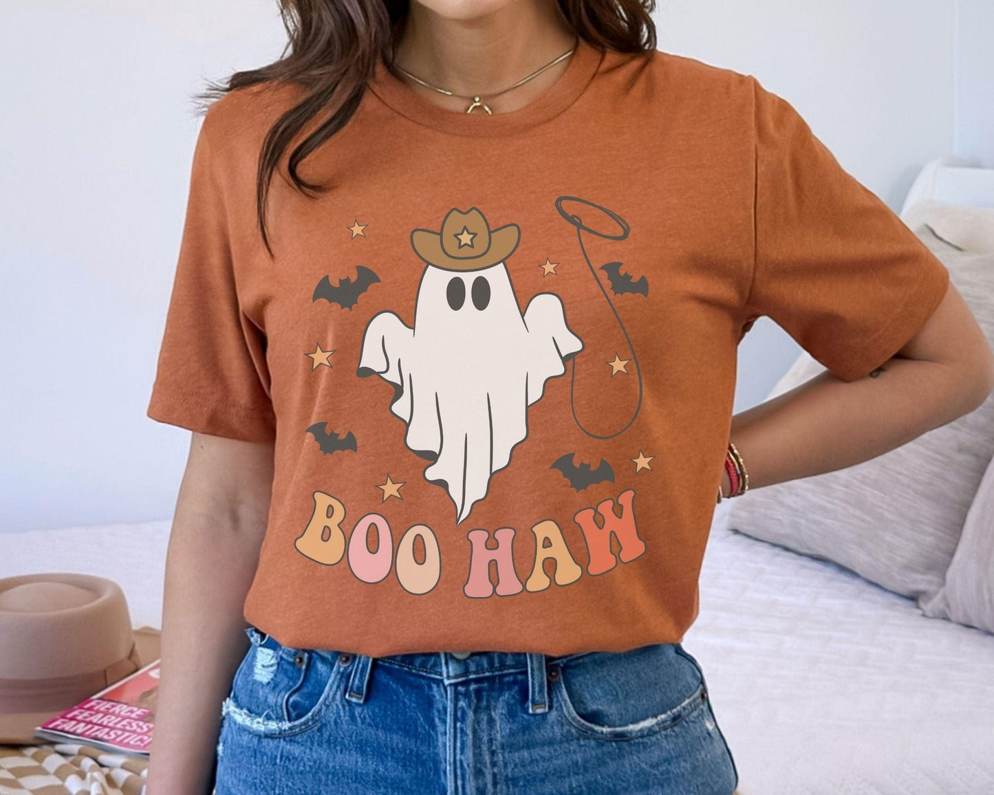 Get into the Halloween spirit with our bewitching Halloween sweatshirt, featuring spooky pumpkin and ghost designs that capture the essence of the season. Embrace the autumn vibes and celebrate the fall festivities in style with this must-have addition to your wardrobe. Perfect for Halloween enthusiasts, this sweatshirt will keep you cozy and fashionable all season long!
