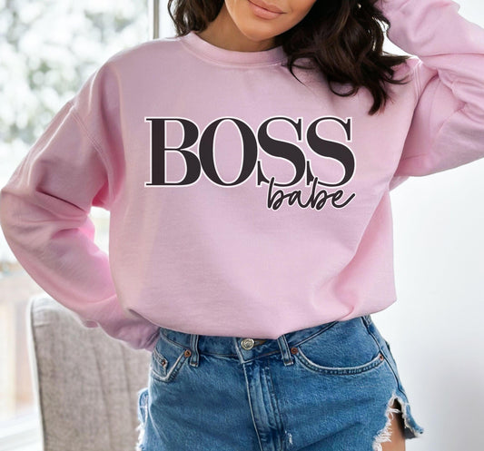 Boss Babe Crewneck - BentleyBlueCo