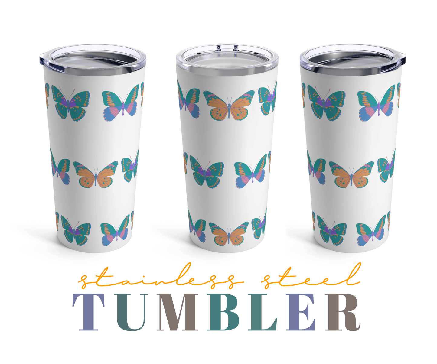 Butterfly Tumbler - 20oz - BentleyBlueCo