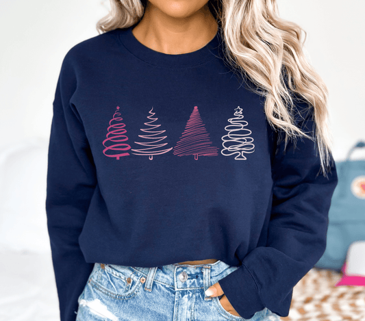 Christmas Swirl Crewneck - BentleyBlueCo
