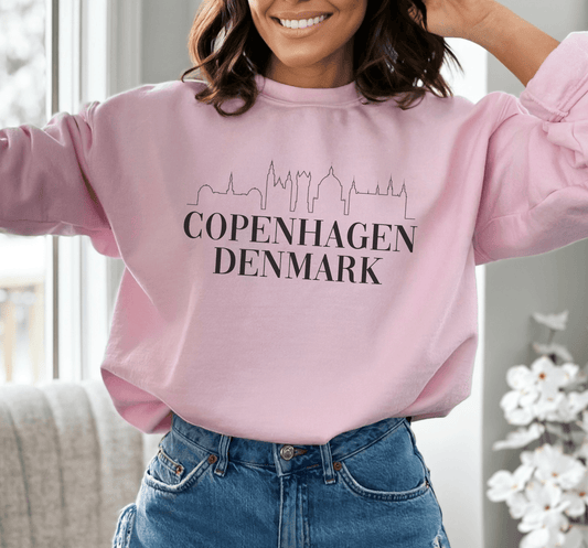 Copenhagen Denmark Crewneck - BentleyBlueCo
