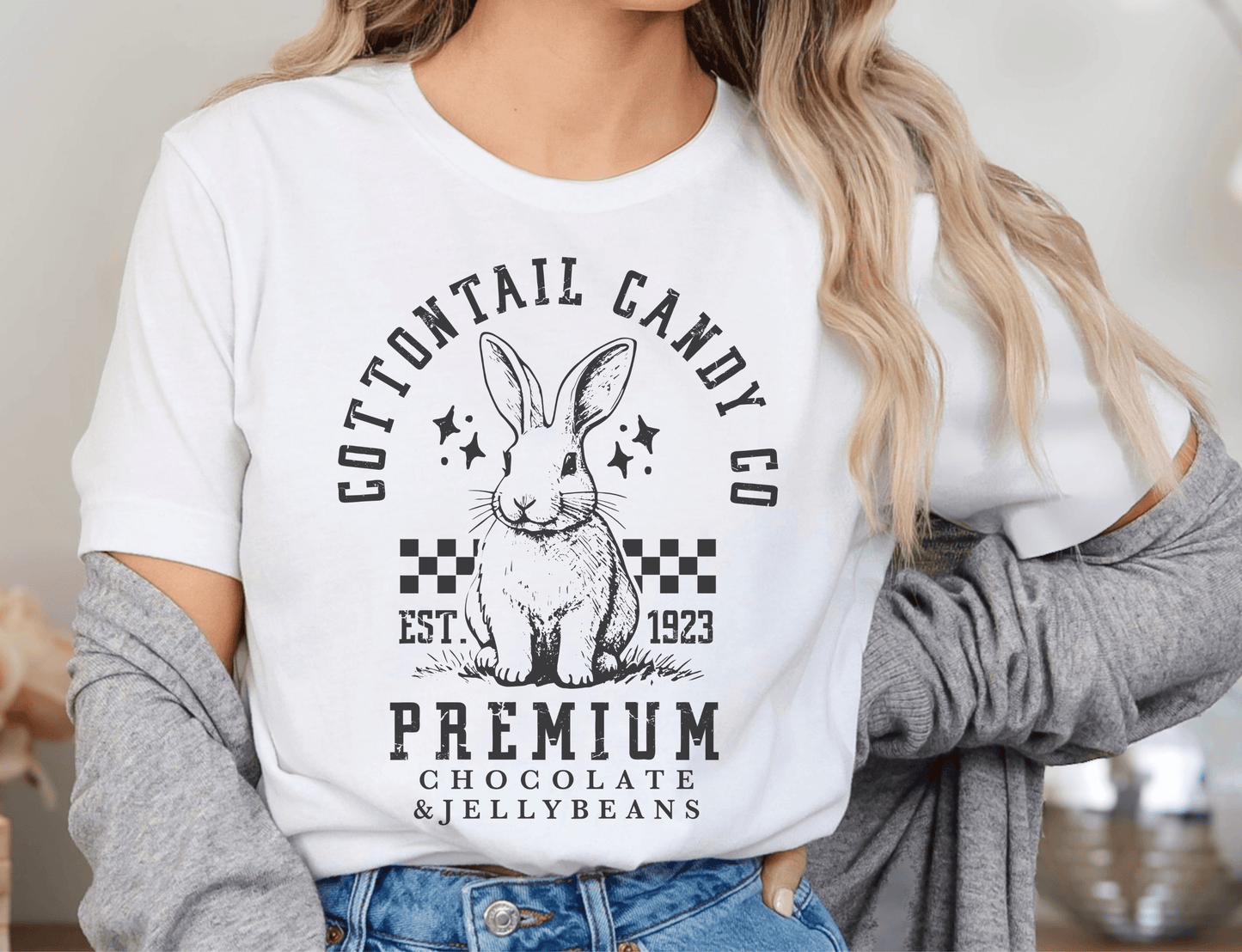 Cottontail Candy Co Easter T-Shirt - BentleyBlueCo