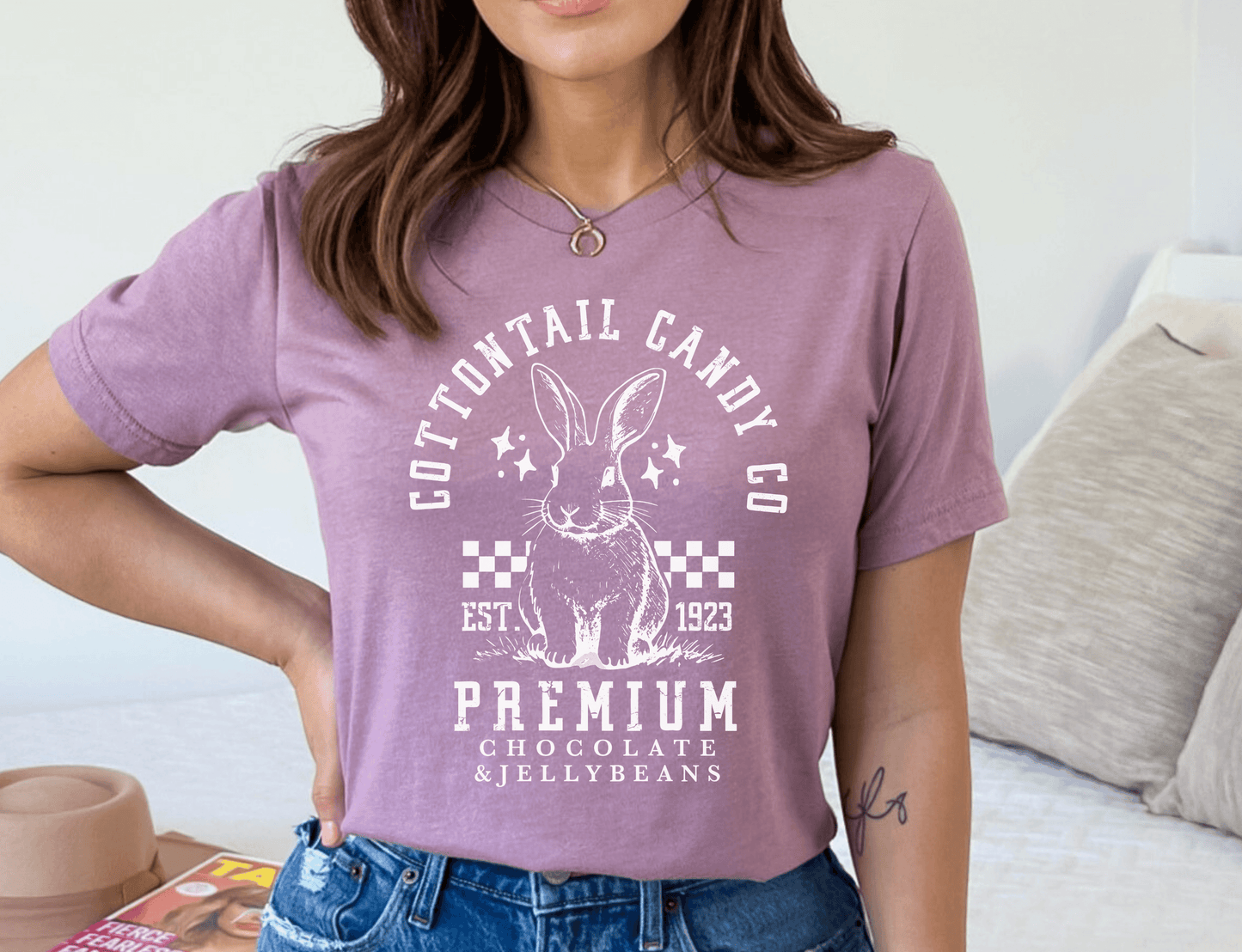 Cottontail Candy Co Easter T-Shirt - BentleyBlueCo