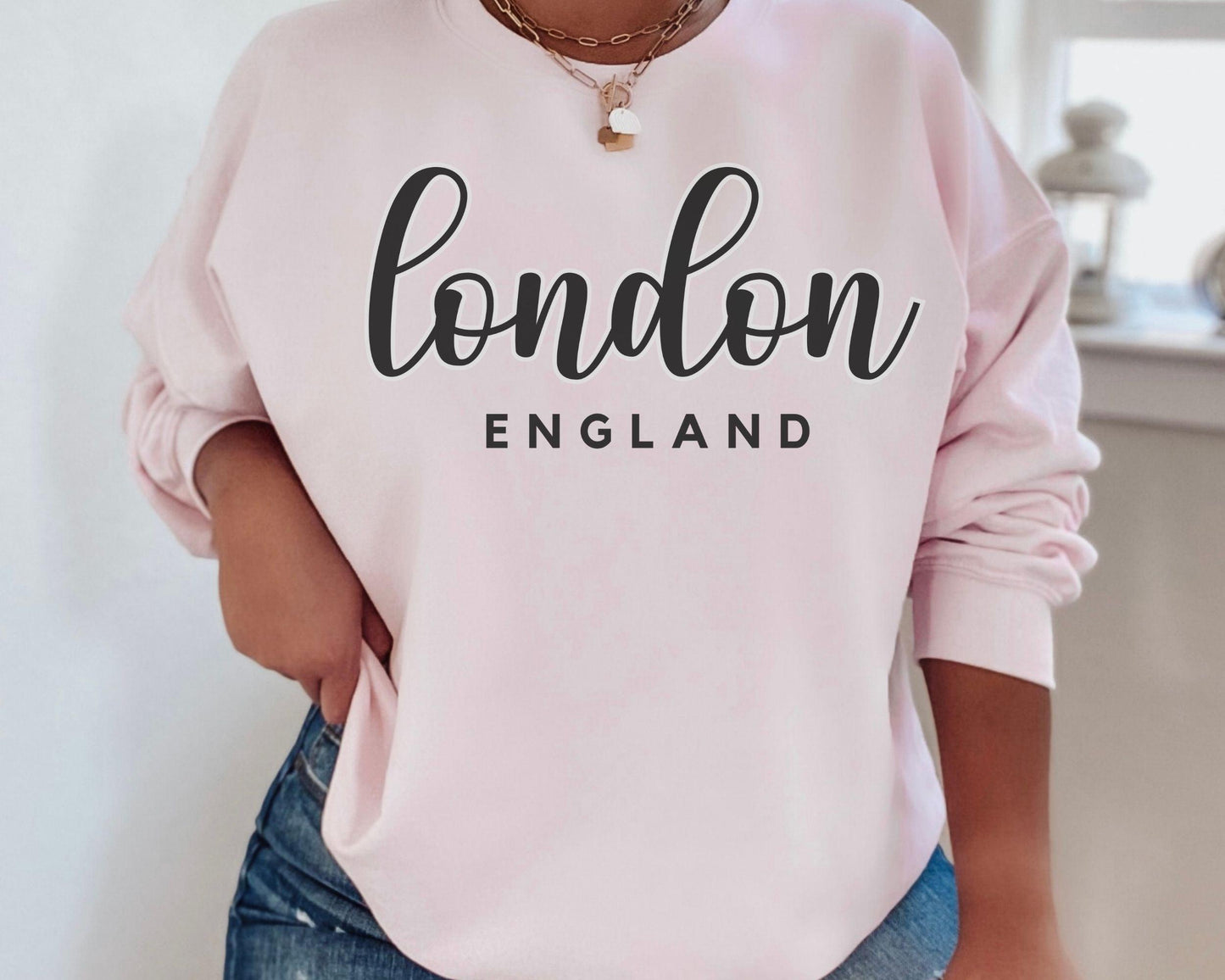 London England Crewneck - BentleyBlueCo