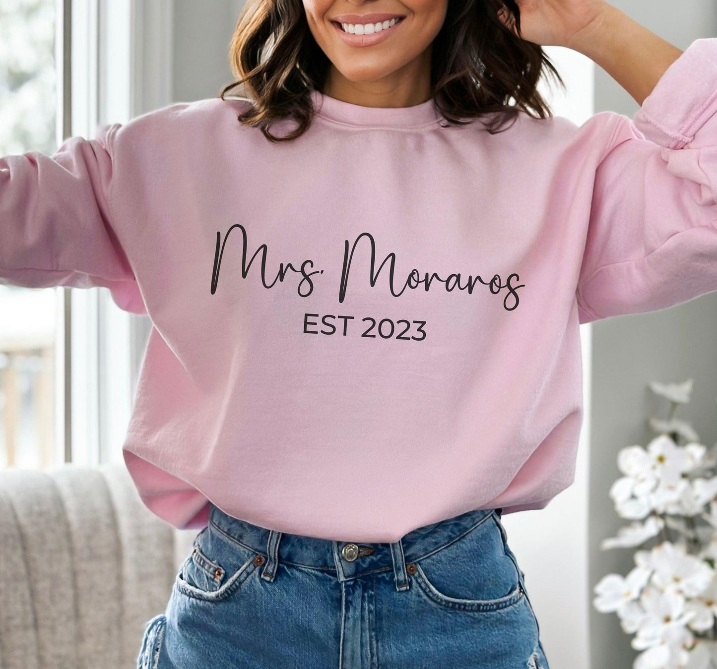 Custom Bride Crewneck - BentleyBlueCo