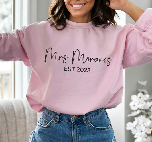 Custom Bride Crewneck - BentleyBlueCo