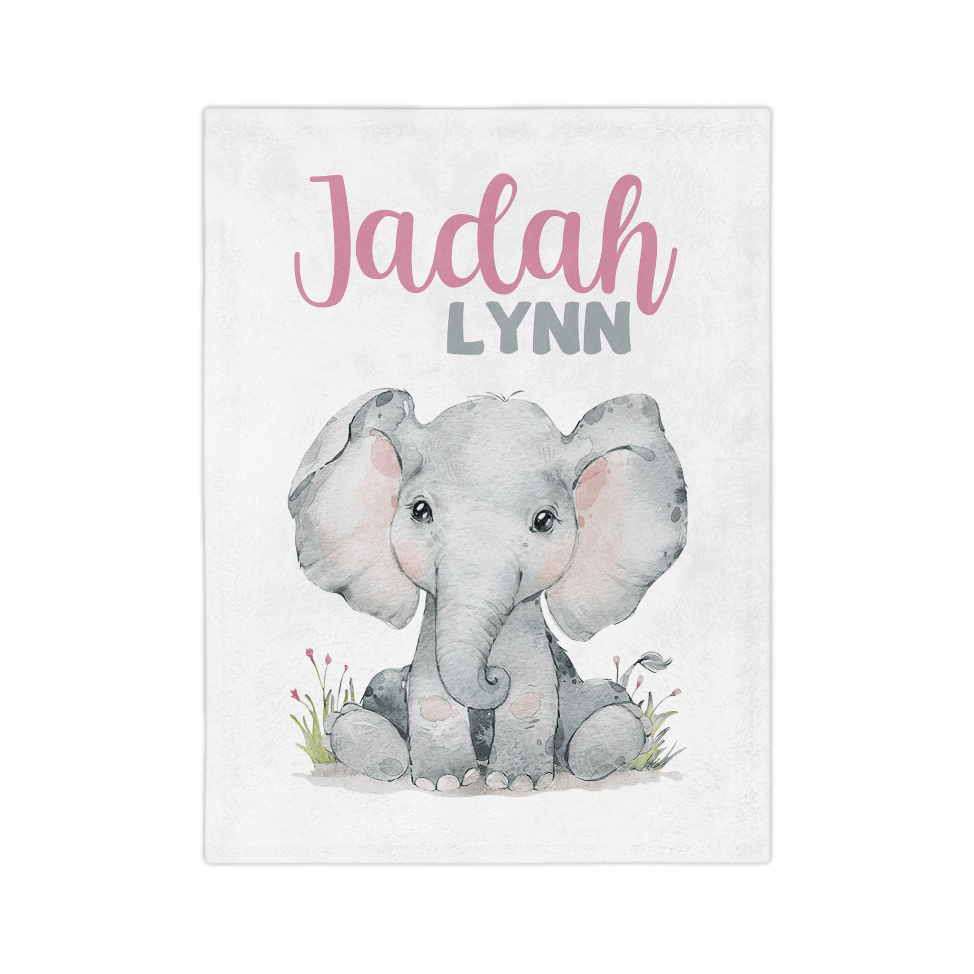 Custom Name Baby Blanket - My Sweet Jadah - BentleyBlueCo