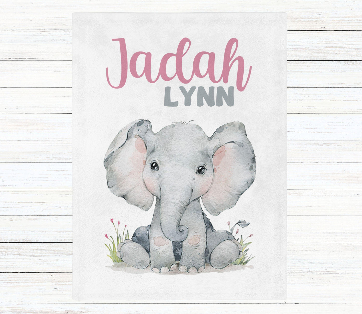 Custom Name Baby Blanket - My Sweet Jadah - BentleyBlueCo