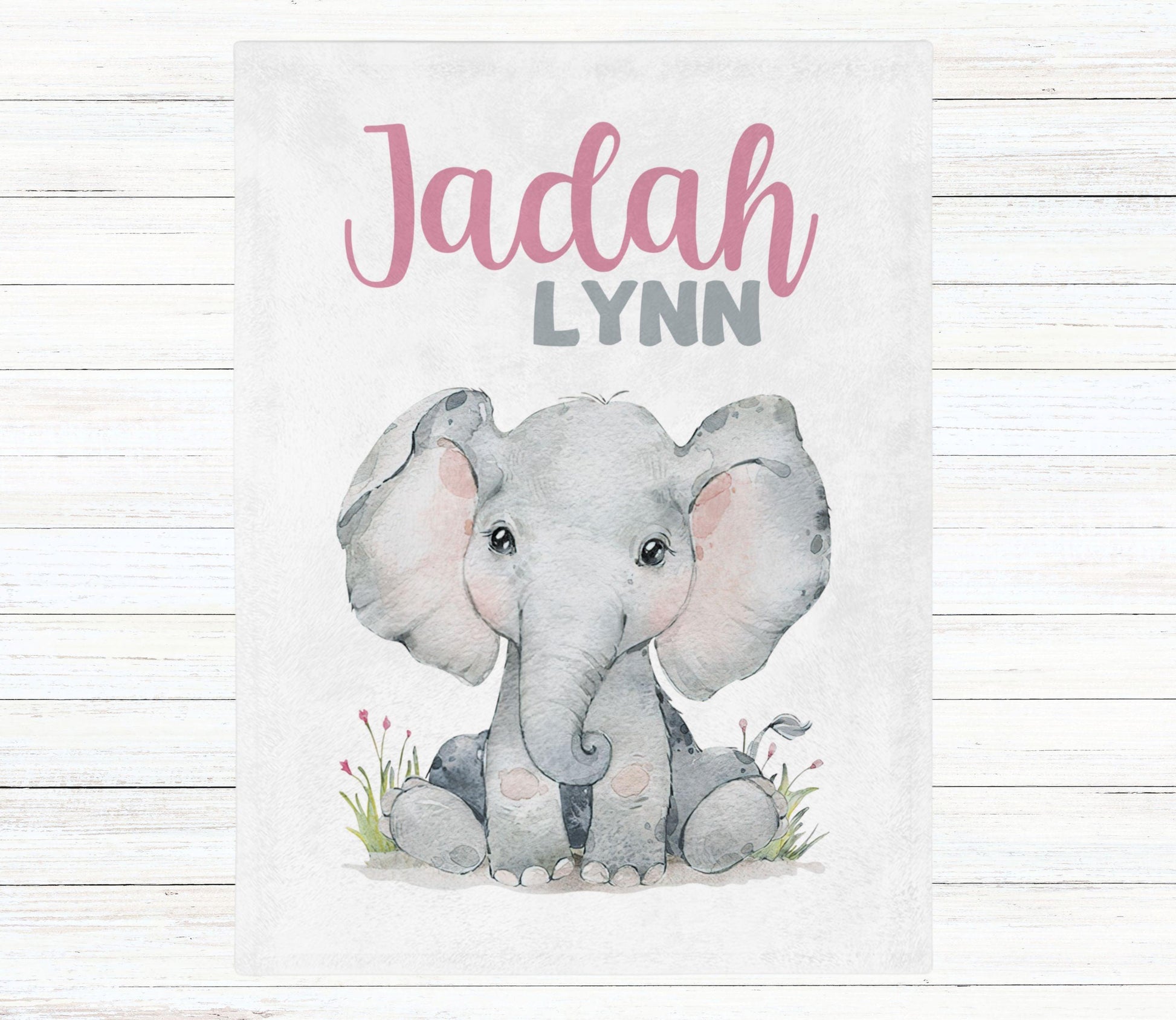 Custom Name Baby Blanket - My Sweet Jadah - BentleyBlueCo