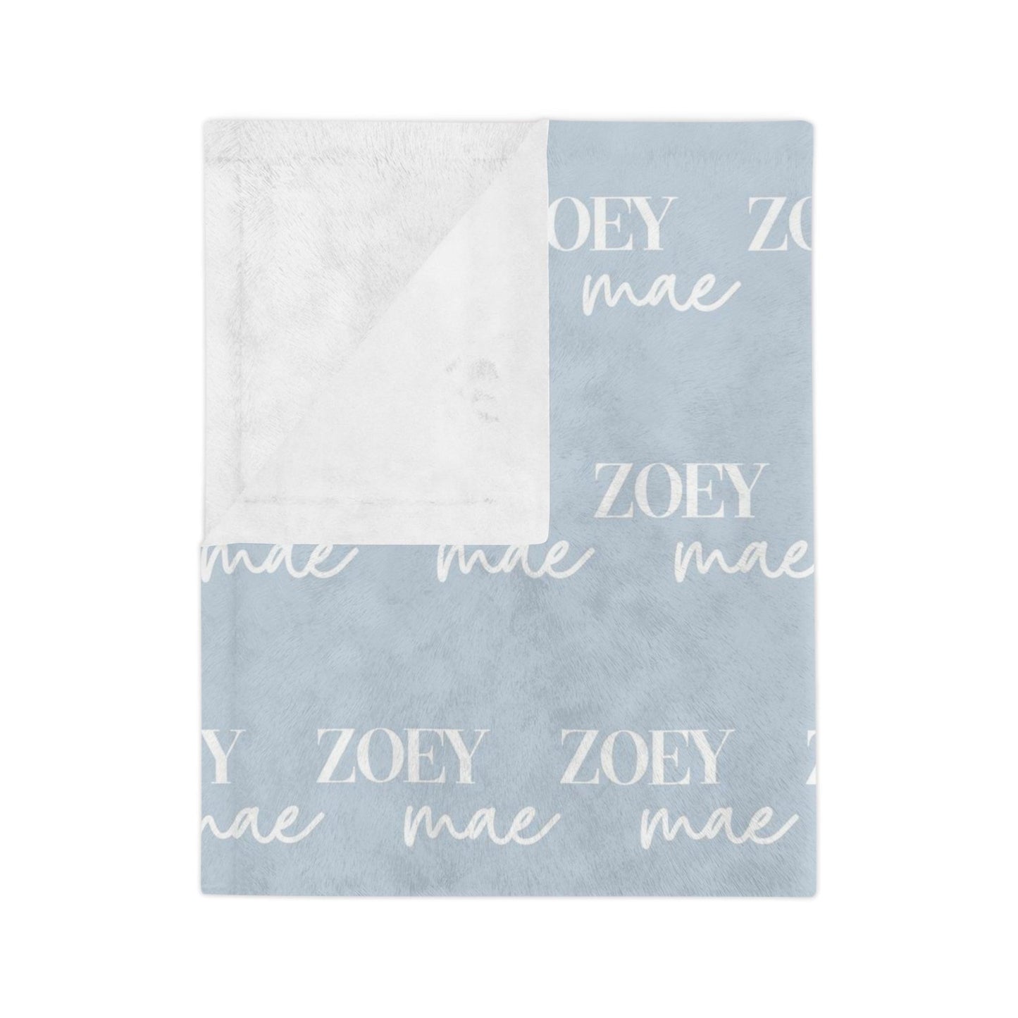 Custom Name Baby Blanket - The MJ - BentleyBlueCo