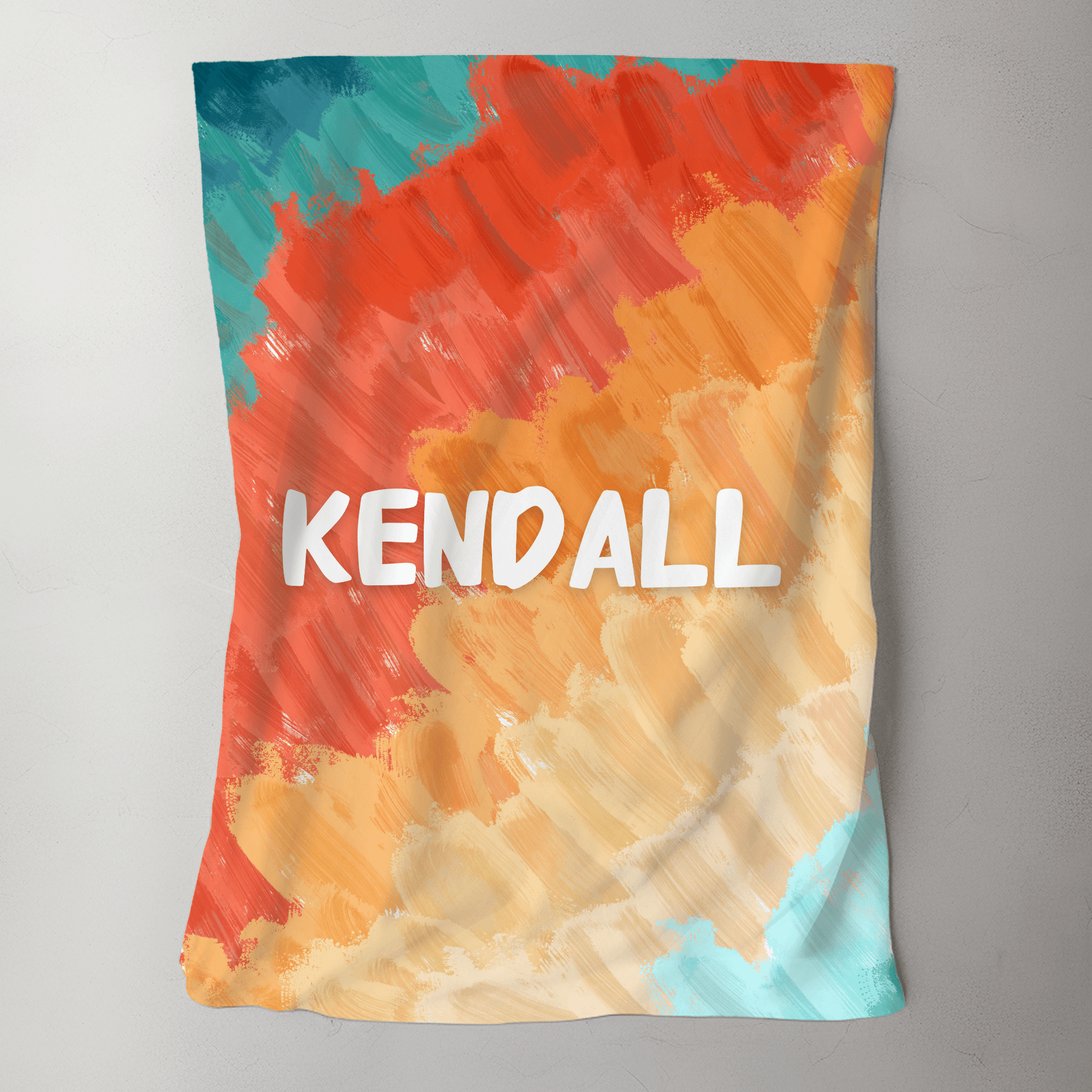 Custom Name Baby Blanket - Tie Dye - BentleyBlueCo