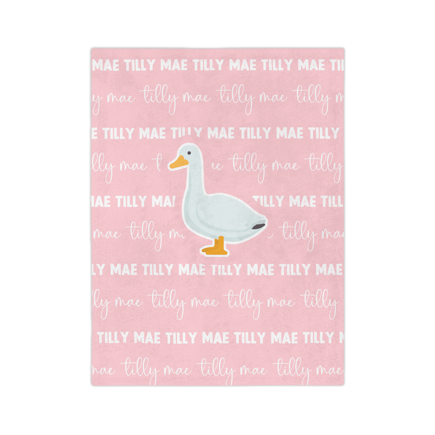 Custom Name Blanket - Goose - BentleyBlueCo