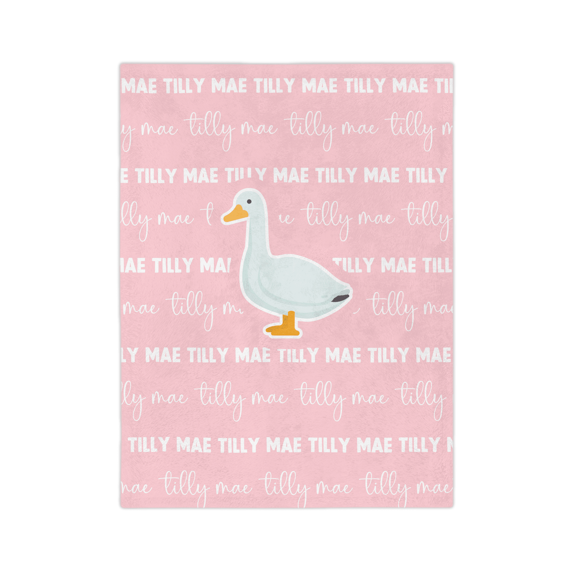 Custom Name Blanket - Goose - BentleyBlueCo