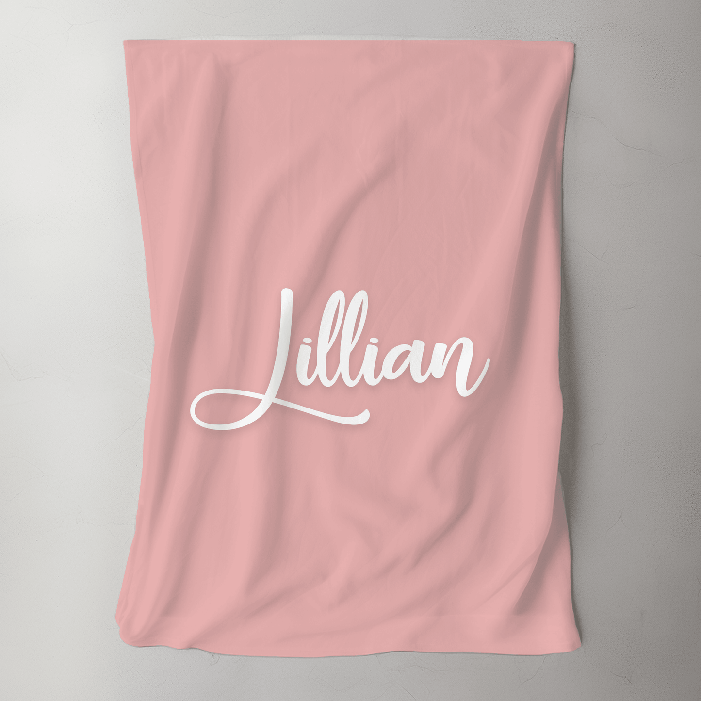 Custom Name Blanket - Pink - BentleyBlueCo