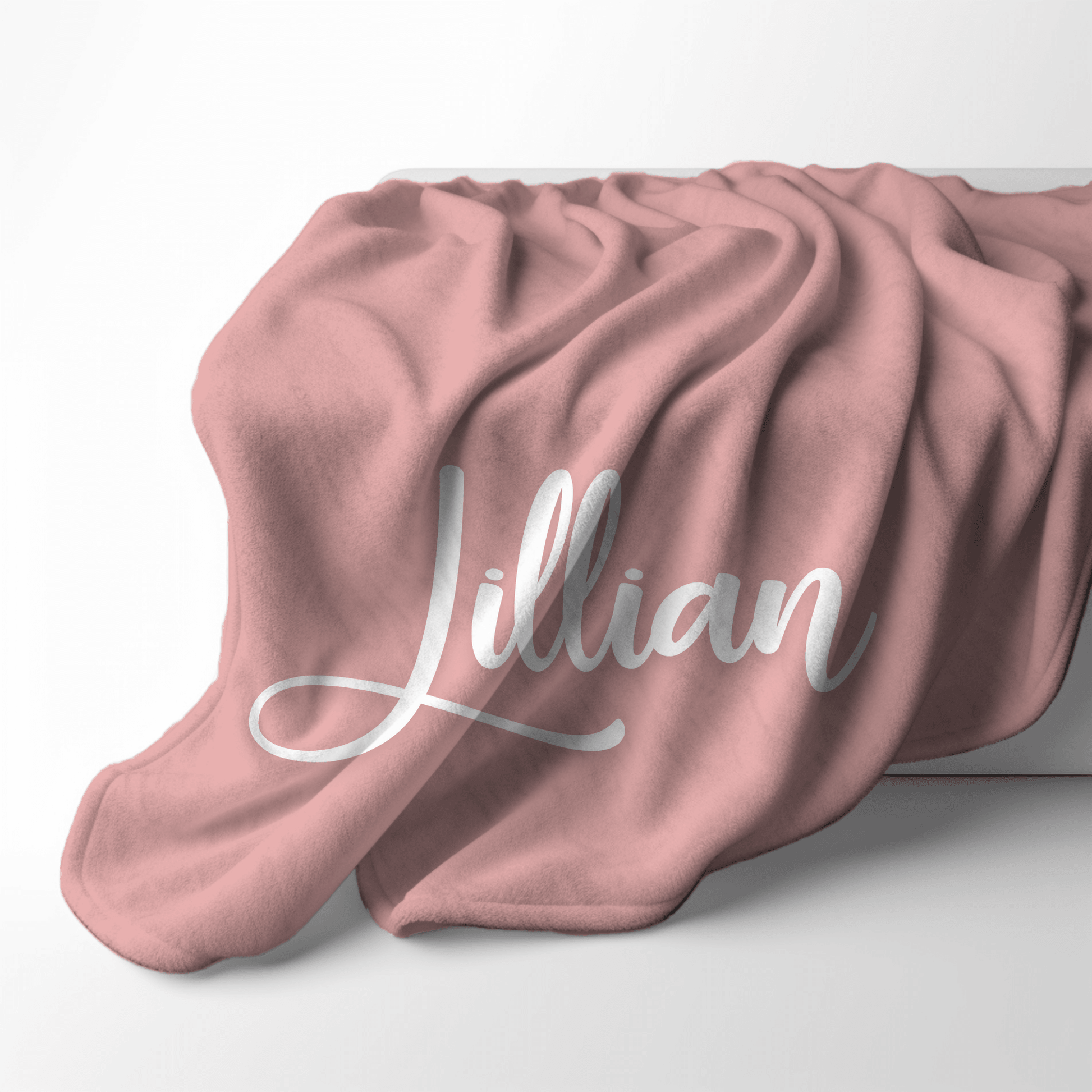 Custom Name Blanket - Pink - BentleyBlueCo