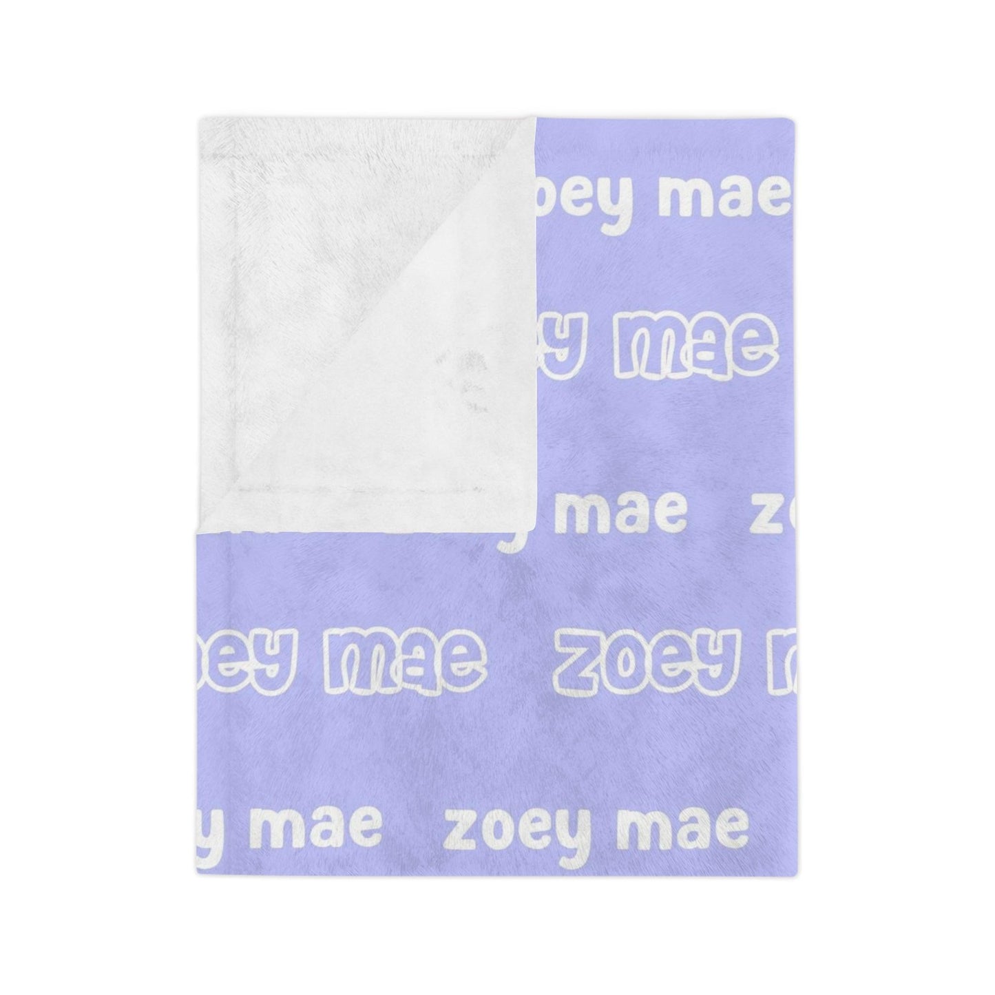 Custom Name Blanket - Purple Preppy - BentleyBlueCo