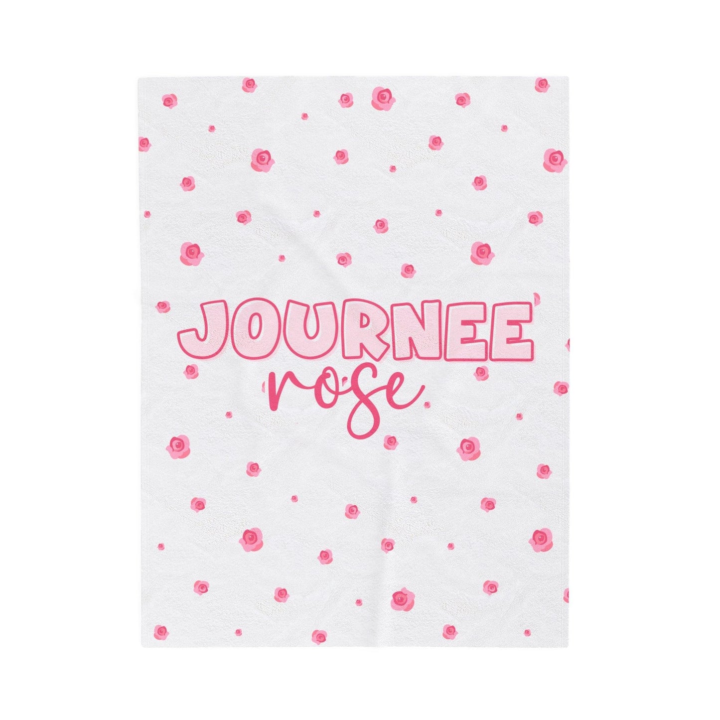 Custom Name Blanket - Rose - BentleyBlueCo