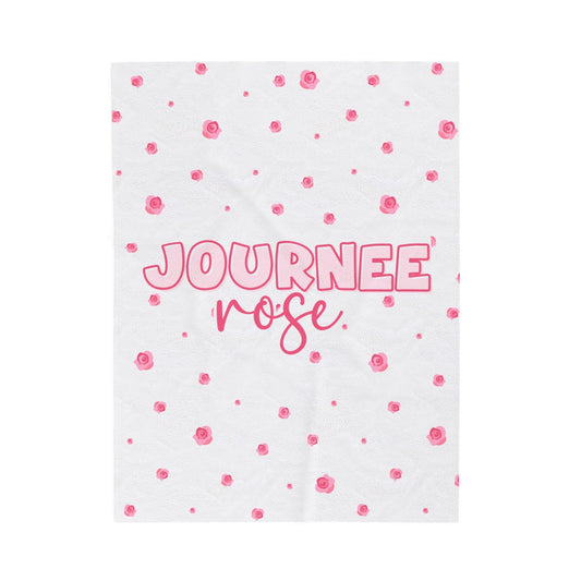 Custom Name Blanket - Rose - BentleyBlueCo