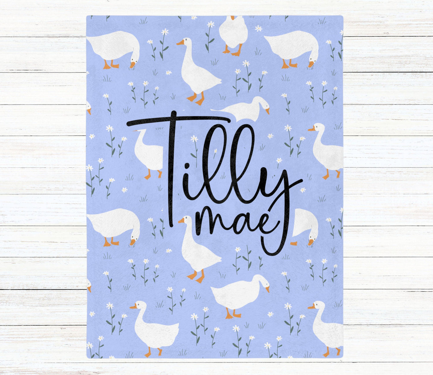 Custom Name Blanket - Tilly Goose - BentleyBlueCo