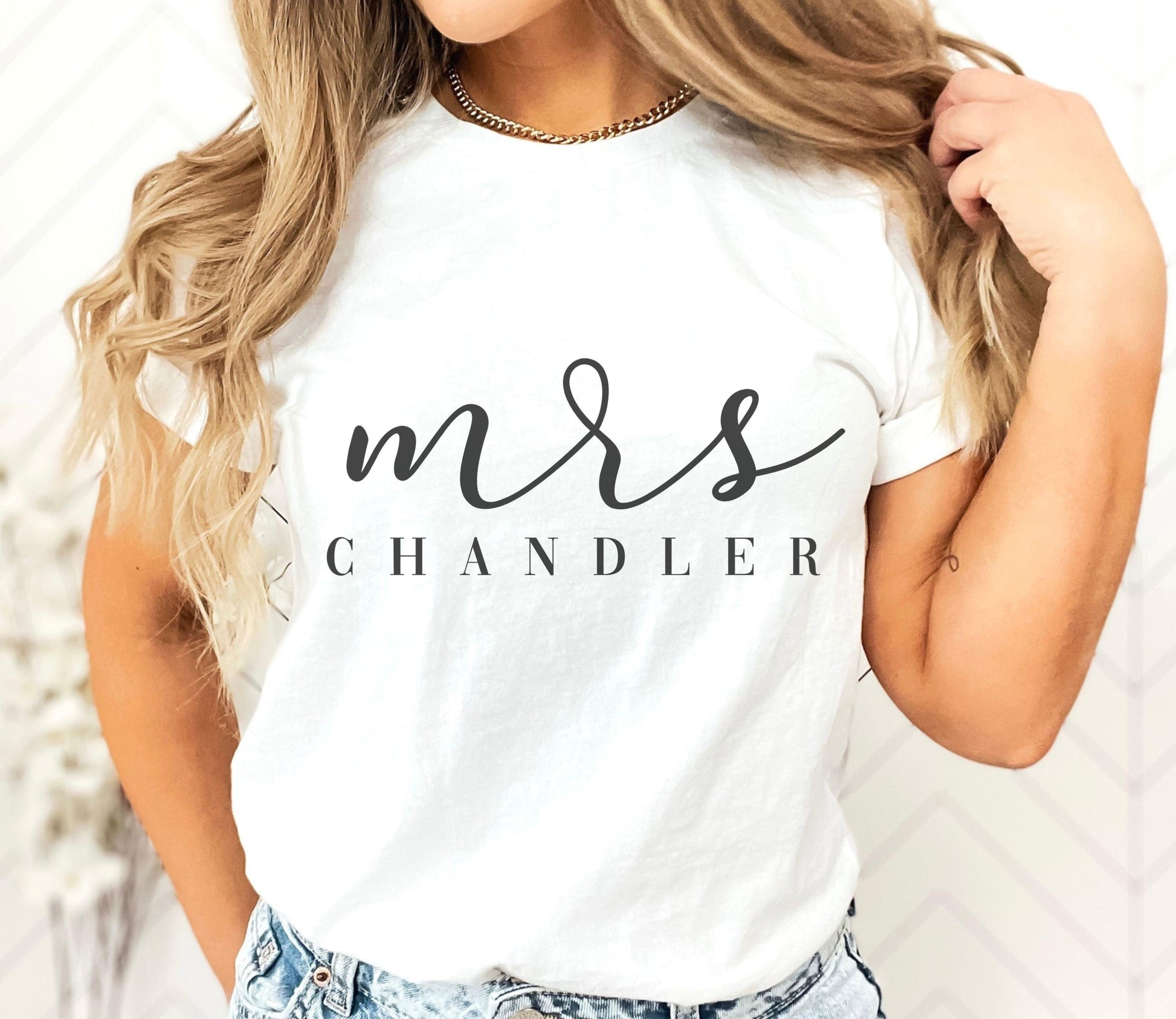 Custom Name Shirt - Bride - BentleyBlueCo