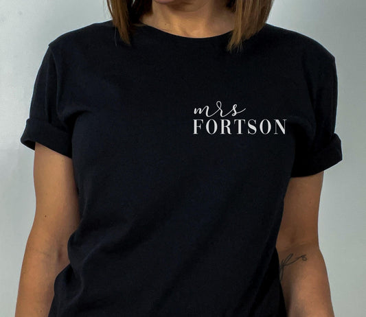 Custom Name Shirt - Pocket Name - BentleyBlueCo